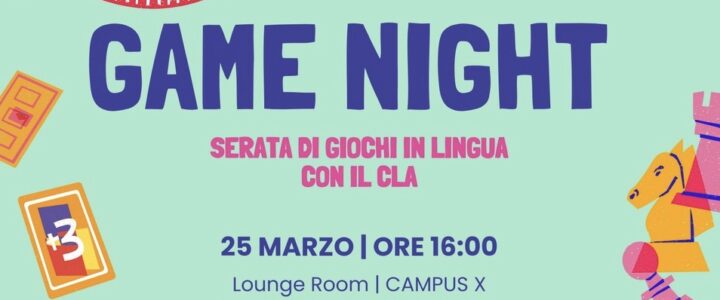 GAME NIGHT SERATA DI GIOCHI IN LINGUA